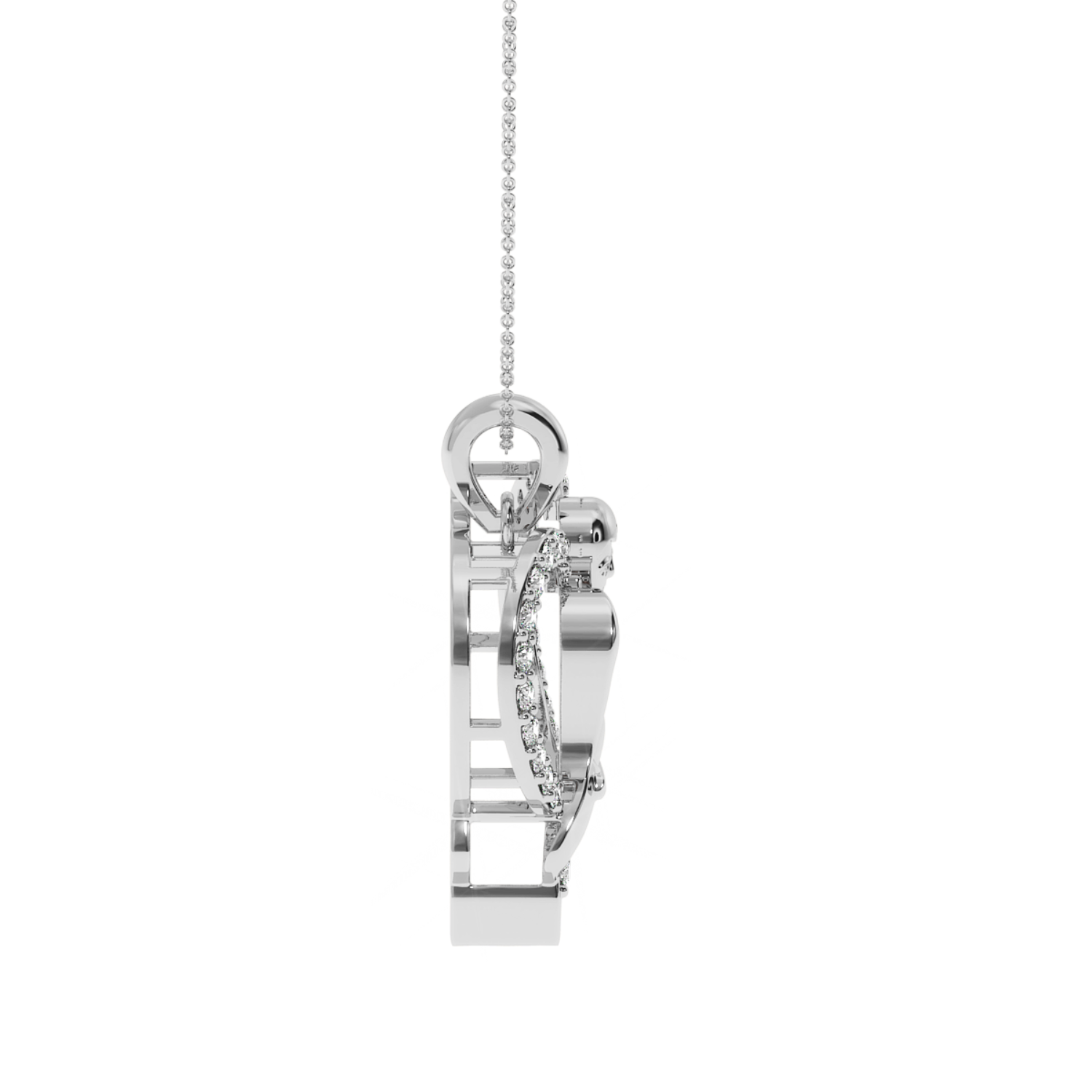 0.28 Ct Girl & Boy Natural Diamond Pendant | SOLITAIREKART